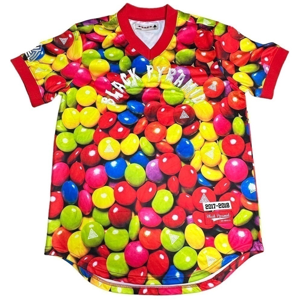 Black Pyramid mens short sleeve shirt colorful XL
